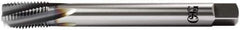 OSG - M20x2.50 Metric Coarse 5 Flute Plug Spiral Flute Tap - Vanadium High Speed Steel, TiCN Finish, Left Hand Flute, Right Hand Thread, D8, Series 13118 - USA Tool & Supply