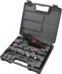 PRO-SOURCE - 14 Piece, Straight Die Grinder Kit - 25,000 RPM - USA Tool & Supply