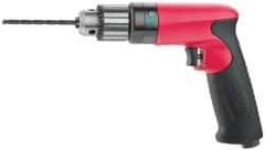 Sioux Tools - 1/4" Keyed Chuck - Pistol Grip Handle, 4,000 RPM, 11.8 LPS, 25 CFM, 0.6 hp - USA Tool & Supply