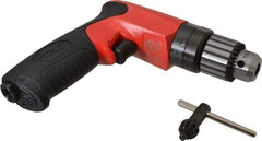 Sioux Tools - 3/8" Keyed Chuck - Pistol Grip Handle, 4,000 RPM, 11.8 LPS, 25 CFM, 0.6 hp - USA Tool & Supply