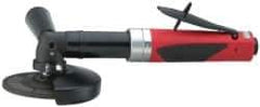 Sioux Tools - 4-1/2" Wheel Diam, 12,000 RPM, Pneumatic Angle & Disc Grinder - 5/8-11 Spindle, 35 CFM, Rear Exhaust - USA Tool & Supply