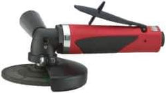 Sioux Tools - 4" Wheel Diam, 12,000 RPM, Pneumatic Angle & Disc Grinder - 3/8-24 Spindle, 35 CFM, Rear Exhaust - USA Tool & Supply