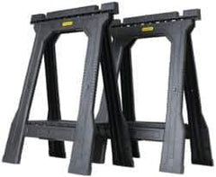 Stanley - 23" High x 5" Wide x 32" High Twinpack Sawhorse - For Use with 2 x 4 in Construction Applications - USA Tool & Supply