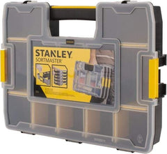Stanley - 14-39/64" Wide x 2-39/64" High x 11-13/32" Deep, SortMaster Junior - Polypropylene Resin Frame, 14 Compartments - USA Tool & Supply