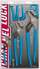 Channellock - 3 Piece Tongue & Groove Plier Set - Comes in Display Card - USA Tool & Supply