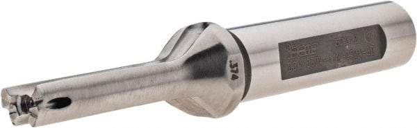 Iscar - 3/8 to 0.39" Diam, 3xD, 1.1" Max Depth, 1/2" Shank Diam, 3.45" OAL, Replaceable Tip Drill - IDI-SG, IDI-SK Insert, 9 Seat Size, DCM Toolholder, Series ChamDrill - USA Tool & Supply
