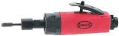 Sioux Tools - 1/4" Collet, Straight Handle, Straight Air Die Grinder - 18,000 RPM, Rear Exhaust, 23 CFM, 0.5 hp, 6.21 bar, 1/4 NPT - USA Tool & Supply