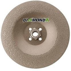 Camel Grinding Wheels - 24 Grit, 7" Wheel Diam, 1/4" Wheel Thickness, Type 29 Depressed Center Wheel - Diamond, 8,500 Max RPM - USA Tool & Supply