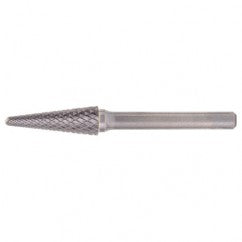 SL-6 Double Cut Solid Carbide Bur-Included Angle Shape - USA Tool & Supply