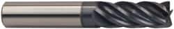 Accupro - 1" Diam 5 Flute Solid Carbide 0.06" Corner Radius End Mill - USA Tool & Supply