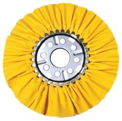 Osborn - 10" Diam x 1/2" Thick Unmounted Buffing Wheel - 16 Ply, Ventilated Bias Cut, 2" Arbor Hole, Hard Density, Coarse Grade - USA Tool & Supply