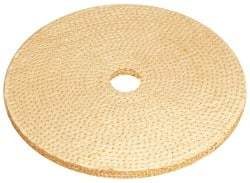 Osborn - 6" Diam x 1/4" Thick Unmounted Buffing Wheel - 9 Ply, Laminated Sisal, 1" Arbor Hole, Hard Density, Coarse Grade - USA Tool & Supply