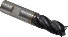 OSG - 3/4", 4 Flute, Single End, Solid Carbide, Corner Chamfer End Mill - 4" OAL, 35° Helix, Right Hand Flute, 1-1/2" LOC, Right Hand Cut - USA Tool & Supply