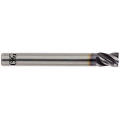 OSG - 1" Diam 4 Flute Solid Carbide 0.02" Chamfer Width Corner Chamfer End Mill - USA Tool & Supply