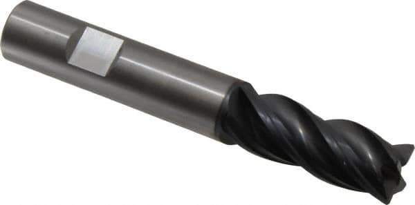 OSG - 5/8", 4 Flute, Single End, Solid Carbide, Corner Chamfer End Mill - 4-1/8" OAL, 35° Helix, Right Hand Flute, 1-5/8" LOC, Right Hand Cut - USA Tool & Supply