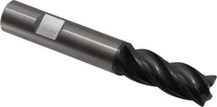 OSG - 5/8", 4 Flute, Single End, Solid Carbide, Corner Chamfer End Mill - 4-1/8" OAL, 35° Helix, Right Hand Flute, 1-5/8" LOC, Right Hand Cut - USA Tool & Supply