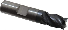 OSG - 1/2", 4 Flute, Single End, Solid Carbide, 0.015" Corner Radius End Mill - 2-1/2" OAL, Right Hand Flute, 5/8" LOC, Right Hand Cut - USA Tool & Supply