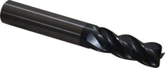 OSG - 1/2", 4 Flute, Single End, Solid Carbide, 0.06" Corner Radius End Mill - 3-1/2" OAL, Right Hand Flute, 1-1/4" LOC, Right Hand Cut - USA Tool & Supply