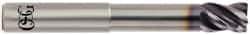 OSG - 1/2", 4 Flute, Single End, Solid Carbide, 0.03" Corner Radius End Mill - 4" OAL, 35° Helix, Right Hand Flute, 5/8" LOC, Right Hand Cut, 2-1/4" Extended Reach - USA Tool & Supply