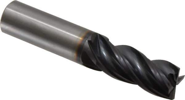 OSG - 3/4", 4 Flute, Single End, Solid Carbide, 0.02" Corner Radius End Mill - 4" OAL, 35° Helix, Right Hand Flute, 1-5/8" LOC, Right Hand Cut - USA Tool & Supply