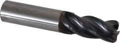 OSG - 3/4", 4 Flute, Single End, Solid Carbide, 1/8" Corner Radius End Mill - 4" OAL, 35° Helix, Right Hand Flute, 1-1/2" LOC, Right Hand Cut - USA Tool & Supply