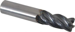OSG - 3/4", 4 Flute, Single End, Solid Carbide, 0.09" Corner Radius End Mill - 4" OAL, Right Hand Flute, 1-1/2" LOC, Right Hand Cut - USA Tool & Supply