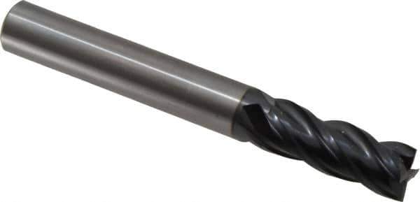 OSG - 5/8", 1-5/8" LOC, 5/8" Shank Diam, 5" OAL, 4 Flute, Solid Carbide Square End Mill - Single End, TiAlN Finish, Spiral Flute, 35° Helix, Centercutting, Right Hand Cut, Right Hand Flute, Series VG441 - USA Tool & Supply