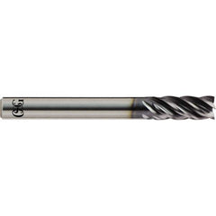 OSG - 1", 1-1/2" LOC, 1" Shank Diam, 4" OAL, 5 Flute, Solid Carbide Square End Mill - USA Tool & Supply