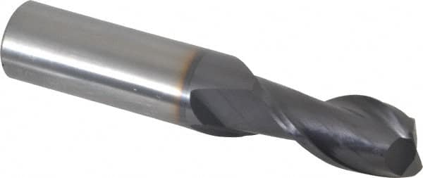 OSG - 11/16", 1-3/8" LOC, 3/4" Shank Diam, 4" OAL, 2 Flute, Solid Carbide Square End Mill - USA Tool & Supply
