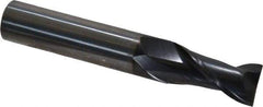OSG - 14mm, 30mm LOC, 14mm Shank Diam, 89mm OAL, 2 Flute, Solid Carbide Square End Mill - Single End, TiAlN Finish, Spiral Flute, 35° Helix, Centercutting, Right Hand Cut, Right Hand Flute, Series HP421 - USA Tool & Supply