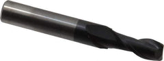 OSG - 9mm, 22mm LOC, 10mm Shank Diam, 70mm OAL, 2 Flute, Solid Carbide Square End Mill - Single End, TiAlN Finish, Spiral Flute, 35° Helix, Centercutting, Right Hand Cut, Right Hand Flute, Series HP421 - USA Tool & Supply
