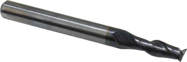 OSG - 7/32", 5/8" LOC, 1/4" Shank Diam, 2-1/2" OAL, 2 Flute, Solid Carbide Square End Mill - Single End, TiAlN Finish, Spiral Flute, 35° Helix, Centercutting, Right Hand Cut, Right Hand Flute, Series HP421 - USA Tool & Supply