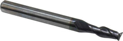 OSG - 7/32", 5/8" LOC, 1/4" Shank Diam, 2-1/2" OAL, 2 Flute, Solid Carbide Square End Mill - Single End, TiAlN Finish, Spiral Flute, 35° Helix, Centercutting, Right Hand Cut, Right Hand Flute, Series HP421 - USA Tool & Supply