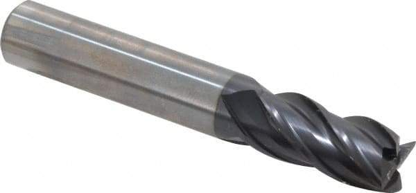 OSG - 12mm, 25mm LOC, 12mm Shank Diam, 76mm OAL, 4 Flute, Solid Carbide Square End Mill - Single End, TiAlN Finish, Spiral Flute, 35° Helix, Centercutting, Right Hand Cut, Right Hand Flute, Series HP441 - USA Tool & Supply