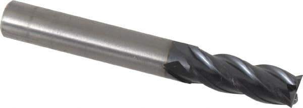 OSG - 8mm, 21mm LOC, 8mm Shank Diam, 64mm OAL, 4 Flute, Solid Carbide Square End Mill - Single End, TiAlN Finish, Spiral Flute, 35° Helix, Centercutting, Right Hand Cut, Right Hand Flute, Series HP441 - USA Tool & Supply