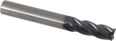 OSG - 8mm, 21mm LOC, 8mm Shank Diam, 64mm OAL, 4 Flute, Solid Carbide Square End Mill - Single End, TiAlN Finish, Spiral Flute, 35° Helix, Centercutting, Right Hand Cut, Right Hand Flute, Series HP441 - USA Tool & Supply