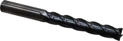 OSG - 1/2", 3" LOC, 1/2" Shank Diam, 5" OAL, 4 Flute, Solid Carbide Square End Mill - Single End, TiAlN Finish, Spiral Flute, 35° Helix, Centercutting, Right Hand Cut, Right Hand Flute, Series VG441 - USA Tool & Supply