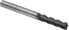 OSG - 3/8", 1-1/2" LOC, 3/8" Shank Diam, 4" OAL, 4 Flute, Solid Carbide Square End Mill - Single End, TiAlN Finish, Spiral Flute, 35° Helix, Centercutting, Right Hand Cut, Right Hand Flute, Series VG441 - USA Tool & Supply