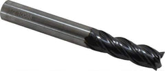 OSG - 1/2", 1-1/2" LOC, 1/2" Shank Diam, 4" OAL, 4 Flute, Solid Carbide Square End Mill - Single End, TiAlN Finish, Spiral Flute, 35° Helix, Centercutting, Right Hand Cut, Right Hand Flute, Series VG441 - USA Tool & Supply