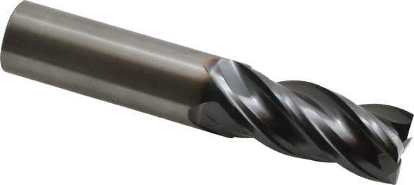 OSG - 3/4", 1-5/8" LOC, 3/4" Shank Diam, 4" OAL, 4 Flute, Solid Carbide Square End Mill - Single End, TiAlN Finish, Spiral Flute, 35° Helix, Centercutting, Right Hand Cut, Right Hand Flute, Series VG441 - USA Tool & Supply