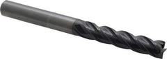 OSG - 5/16", 1-1/4" LOC, 5/16" Shank Diam, 3-1/4" OAL, 4 Flute, Solid Carbide Square End Mill - Single End, TiAlN Finish, Spiral Flute, 35° Helix, Centercutting, Right Hand Cut, Right Hand Flute, Series VG441 - USA Tool & Supply