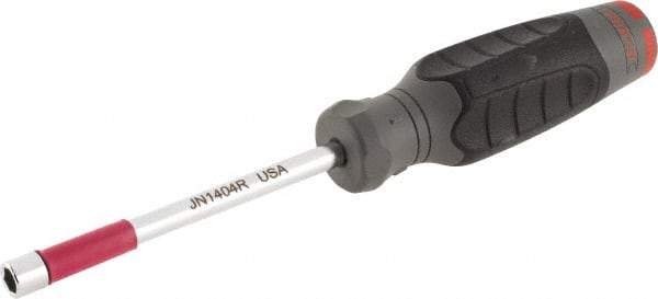 Proto - 1/4" Hollow Shaft Nutdriver - Ergonomic Handle, 8-1/4" OAL - USA Tool & Supply