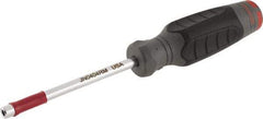 Proto - 4mm Hollow Shaft Nutdriver - Ergonomic Handle, 8-1/4" OAL - USA Tool & Supply