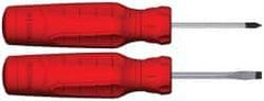 Proto - 2 Piece Slotted & Phillips Screwdriver Set - Bit Sizes: Philips #1 - USA Tool & Supply
