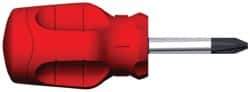 Proto - #2, 3-3/4" OAL, Standard Phillips Screwdriver - 1-1/2" Blade Length, Round Shank, Ergonomic Handle - USA Tool & Supply
