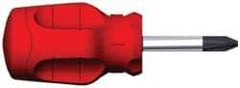 Proto - #2, 3-3/4" OAL, Standard Phillips Screwdriver - 1-1/2" Blade Length, Round Shank, Ergonomic Handle - USA Tool & Supply