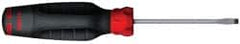 Slotted Screwdriver: 3/16″ Width, 7″ OAL, 3″ Blade Length 76mm Blade Length, Round Shank, Ergonomic Handle