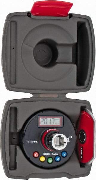 Proto - 150 to 3,009 In/Lb Torque & Angle Adapter - 1/2" Drive, 3-23/64" OAL, Angle: ±2°, Torque: CW: ±3%, CCW: ±4% Accuracy - USA Tool & Supply