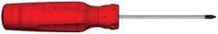 Proto - #1, 5-1/4" OAL, Standard Phillips Screwdriver - 3" Blade Length, Round Shank, Ergonomic Handle - USA Tool & Supply