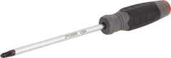 Proto - #3, 10-1/2" OAL, Standard Phillips Screwdriver - 6" Blade Length, Round Shank, Ergonomic Handle - USA Tool & Supply